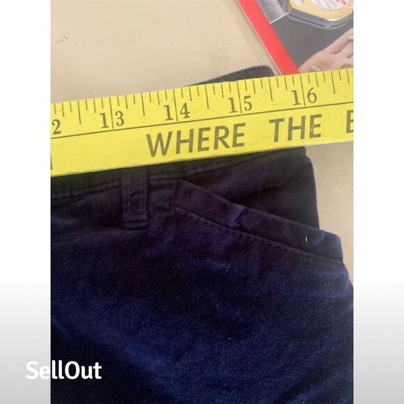 Chico's Women's Navy Blue Corduroy Slim Dress Pants Size 0 - Picture 7 of 7